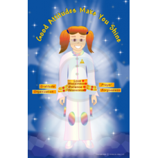Poster - Good attitudes make you shine (girl 1)