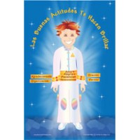 Afiche - Las buenas actitudes te hacen brillar (niño 1)