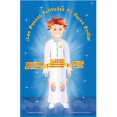 Afiche - Las buenas actitudes te hacen brillar (niño 1)