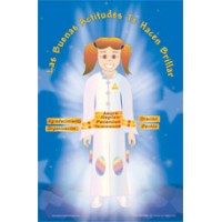 Afiche - Las buenas actitudes te hacen brillar (niña 1)